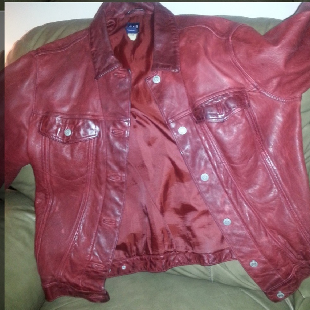 Gap vintage leather jacket